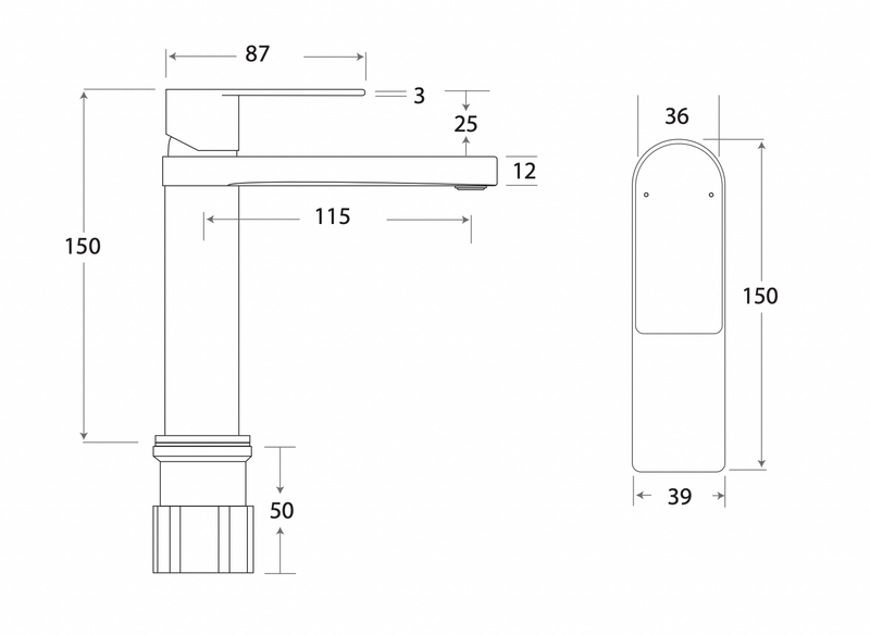 ADP Cosmopolitan Basin Mixer Chrome