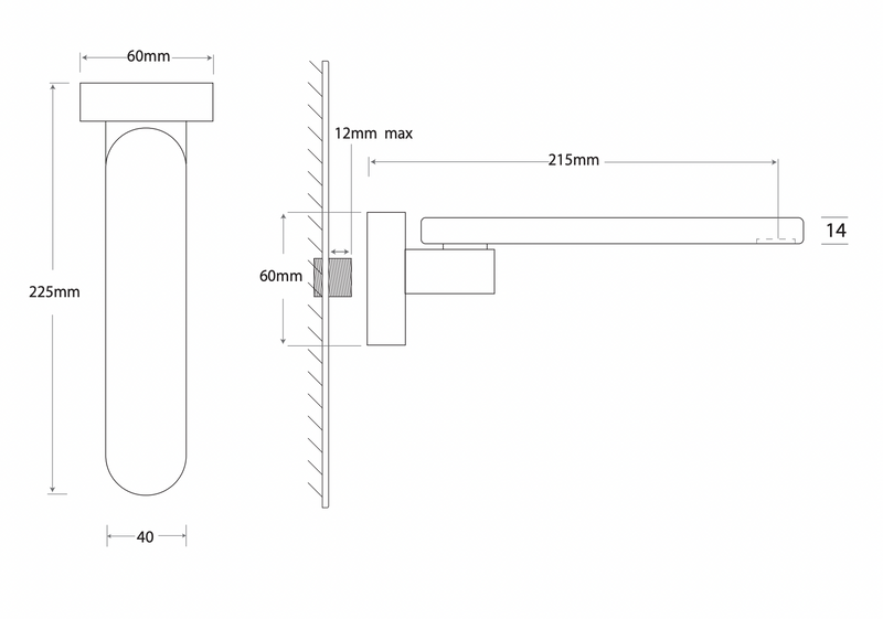 ADP Cosmopolitan Wall Spout Brushed Nickel