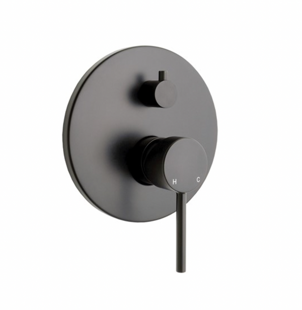 ADP Bloom Wall Mixer With Diverter Matte Black