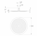 ADP Soul Shower Head 300mm Brushed Brass