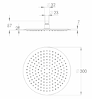 ADP Soul Shower Head 300mm Brushed Nickel