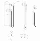 ADP Soul Slimline Single Rail Shower Brushed Brass