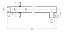 ADP Twilight Wall Shower Arm Chrome