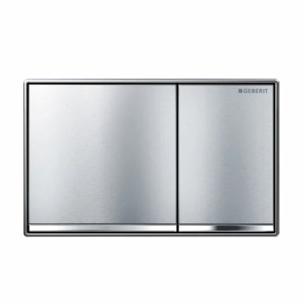 Sigma 60 Dual Flush Plate Brushed Chrome