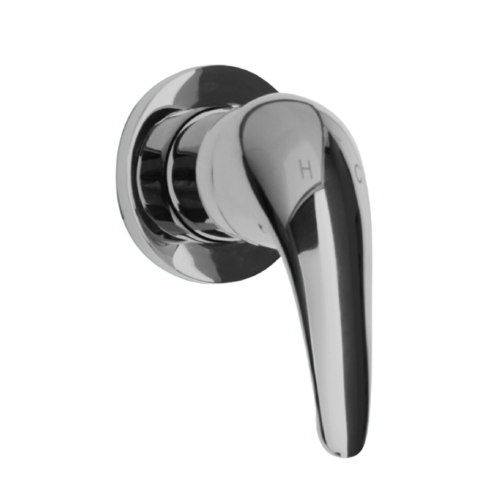 Paco Jaanson Standart Shower/Bath Mixer Solid Handle Chrome