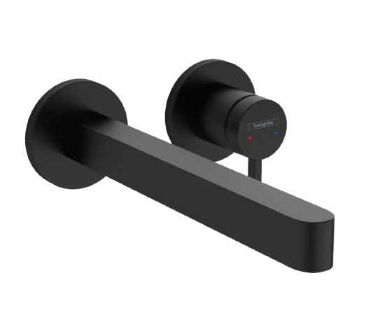 Hansgrohe Finoris Wall Basin Mixer Set Matte Black