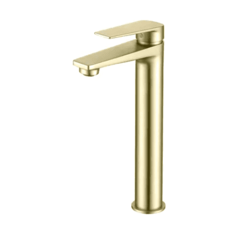 Inspire Zevio Tall Basin Mixer Brushed Gold