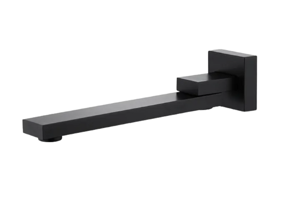 Donii Swivel Bath Spout Square Matte Black