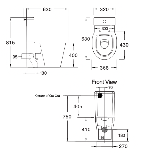 Paco Jaanson Ravenna Back to Wall Toilet Suite