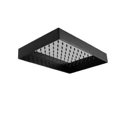 ADP Martini Shower Head With Shroud Matte Black