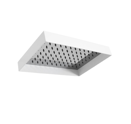 ADP Martini Shower Head With Shroud Matte White