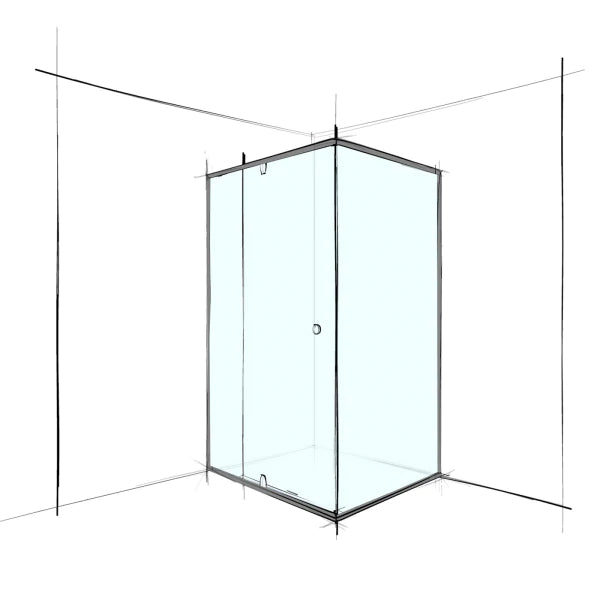 Donii Custom Semi-Frameless Square Corner Set-In 