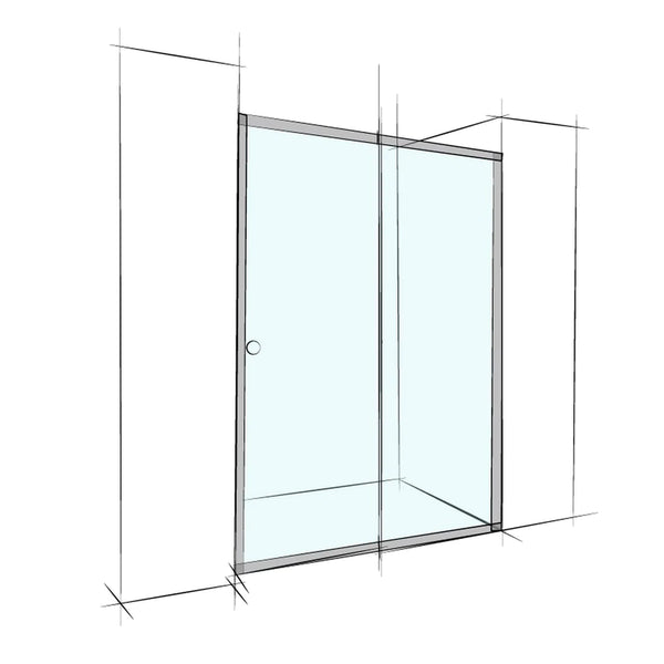 Donii Custom Semi-Frameless Sliding Wall To Wall <span class="deliveredinstalled"></span>
