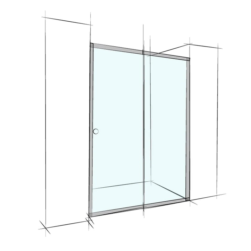 Donii Custom Semi-Frameless Sliding Wall To Wall <span class="deliveredinstalled"></span>