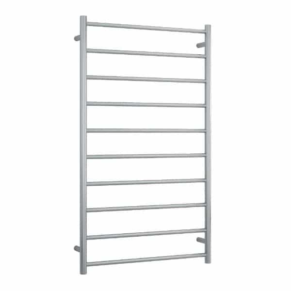 Tall heated towel ladder brushed stainless steel