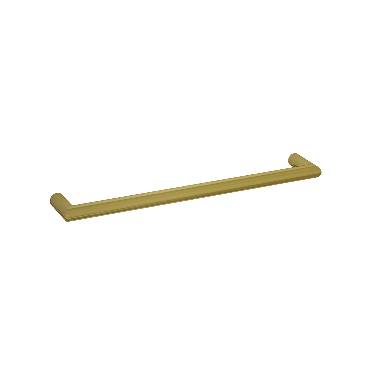 600mm brushed gold single bathroom heated towel rail