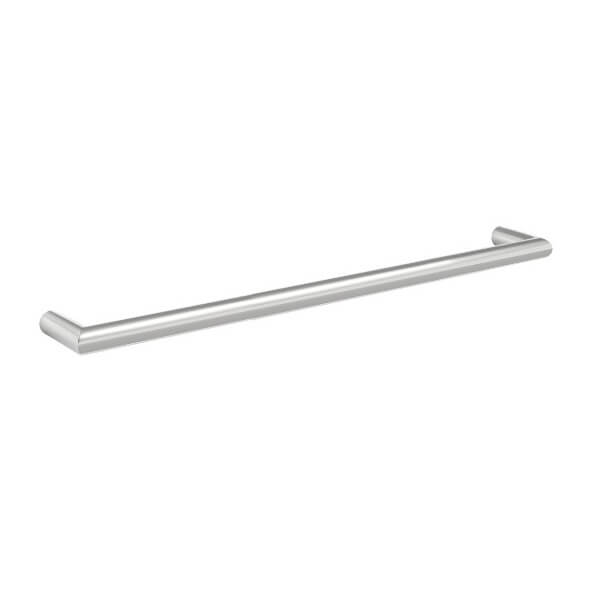 800mm stainless steel single heated towel rail 