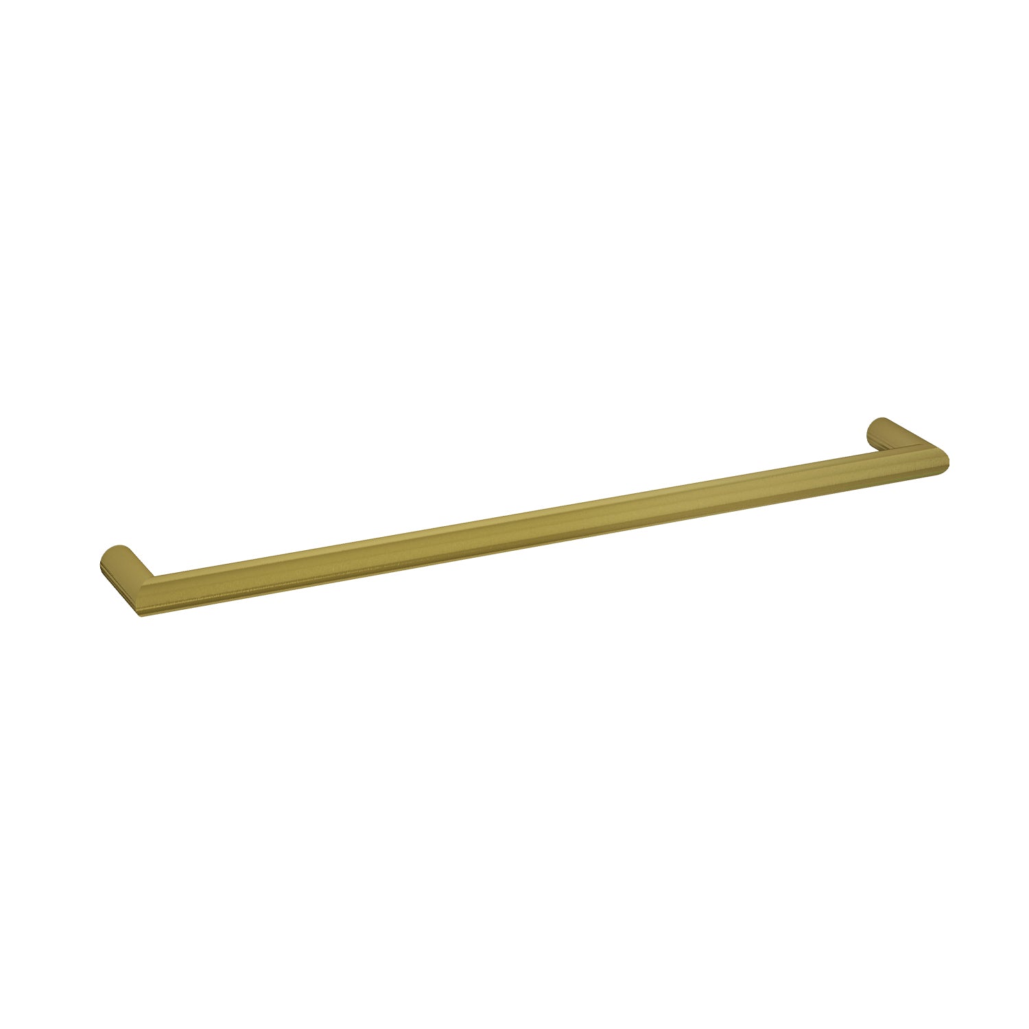 Horizontal heated towel rail brushed gold 