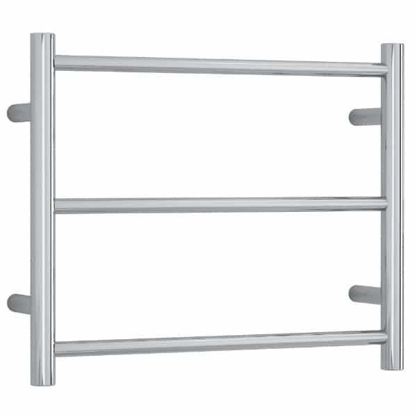 compact stainless steel three bar heated towel ladder 
