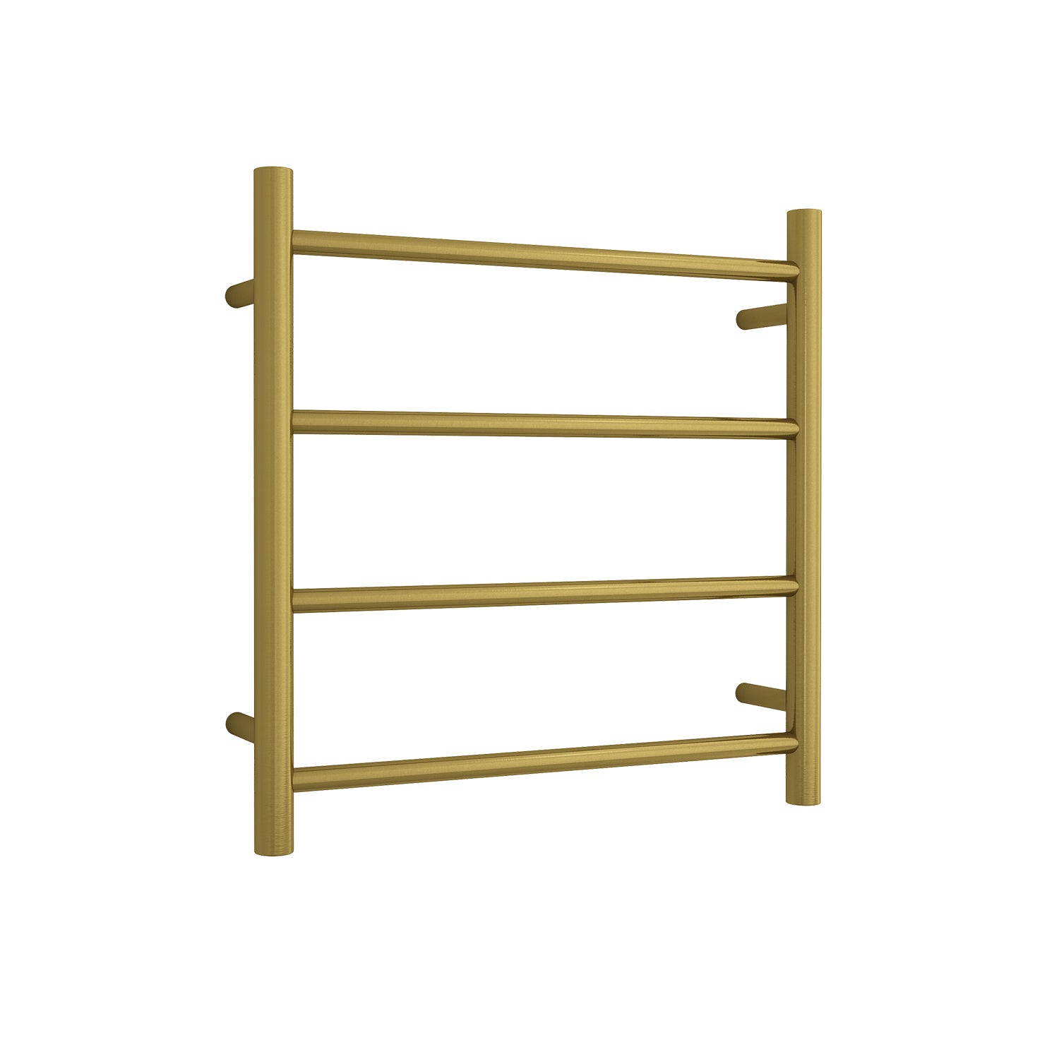 brushed gold heated towel rail