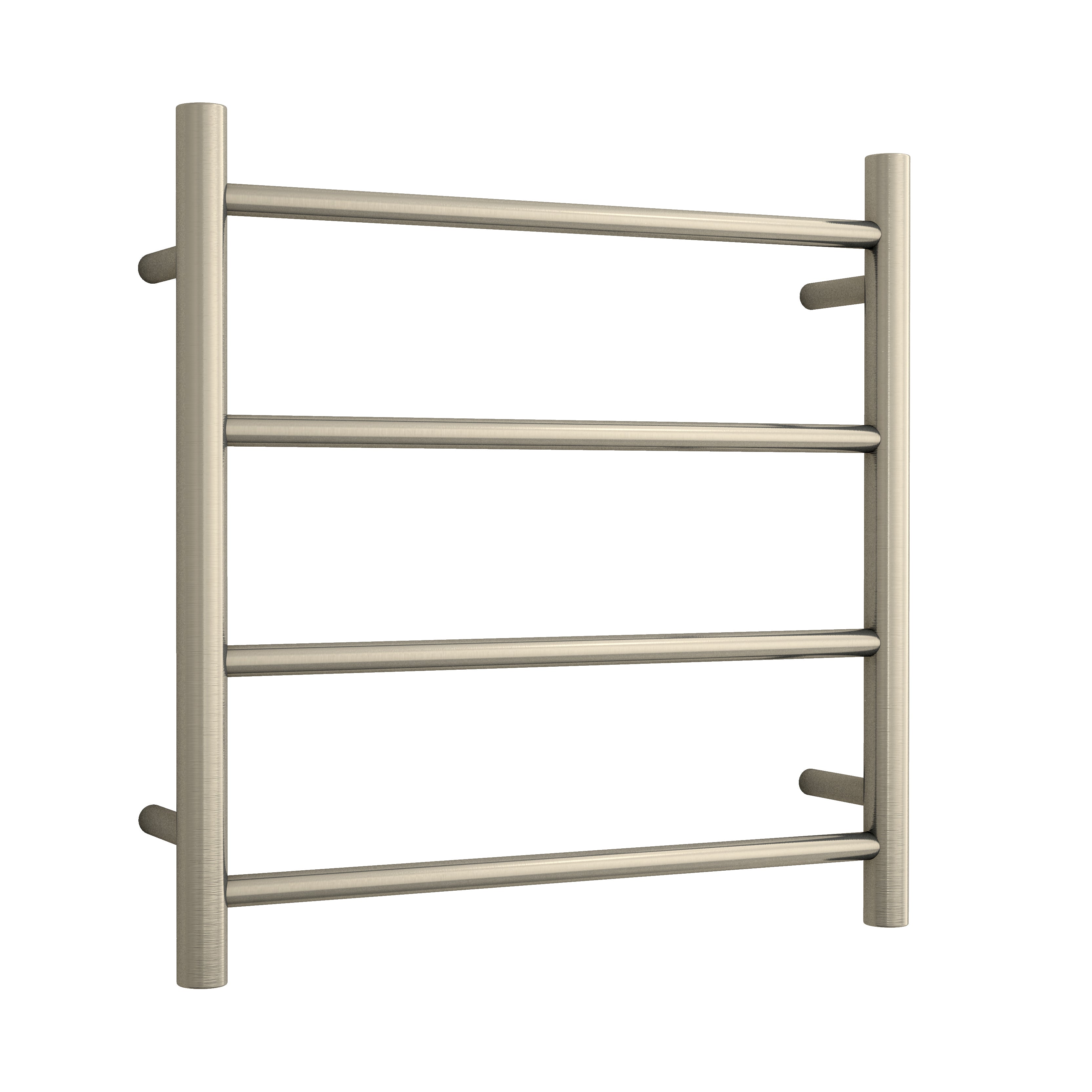 four bar brushed nickel shower heated towel rail