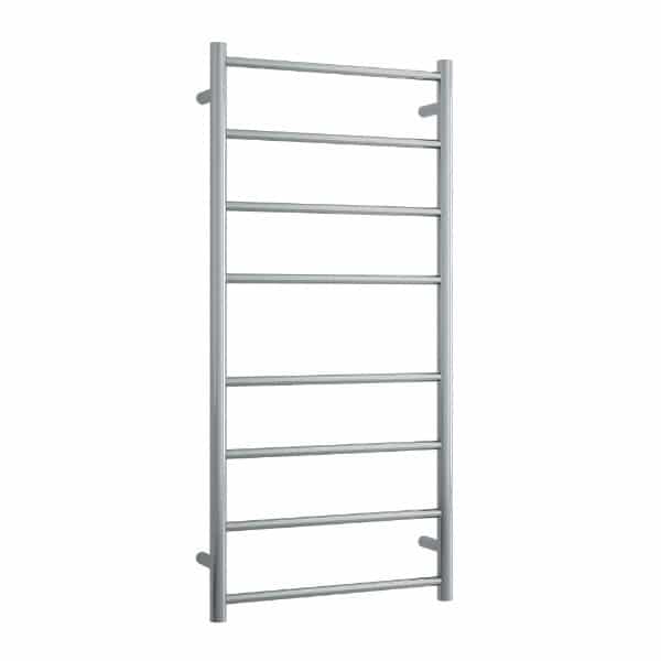 brushed stainless steel heated towel ladder