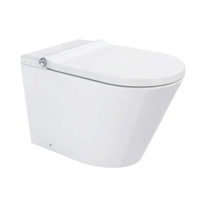 smart rimless bidet wall faced  toilet pan
