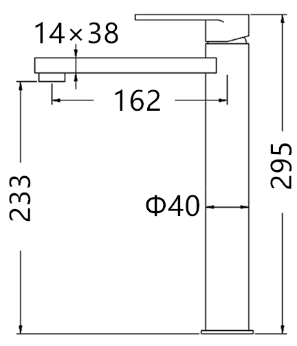 Vetto Tall Basin Mixer Gun Metal (7152535011479)