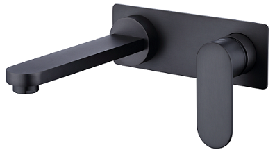 Vetto Wall Basin Mixer Gun Metal (7152549822615)