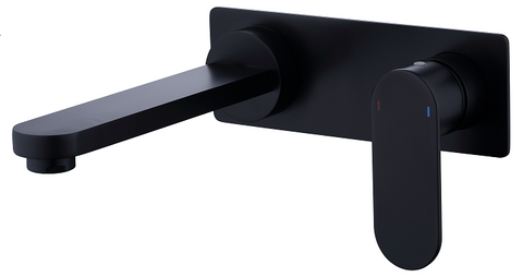 Vetto Wall Basin Mixer Matte Black (7152554377367)