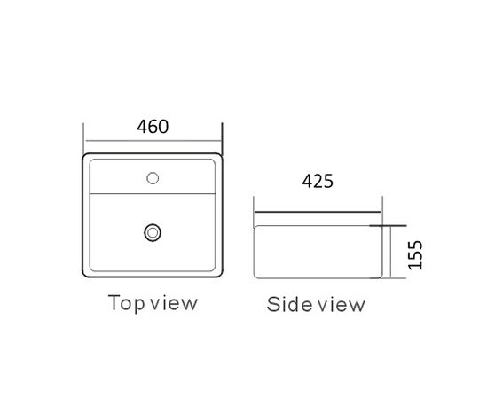 Basin Square 460 x 425 x 155 (7122878070935)