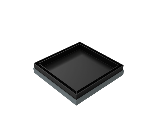 bathroom floor Tile Insert Matte Black