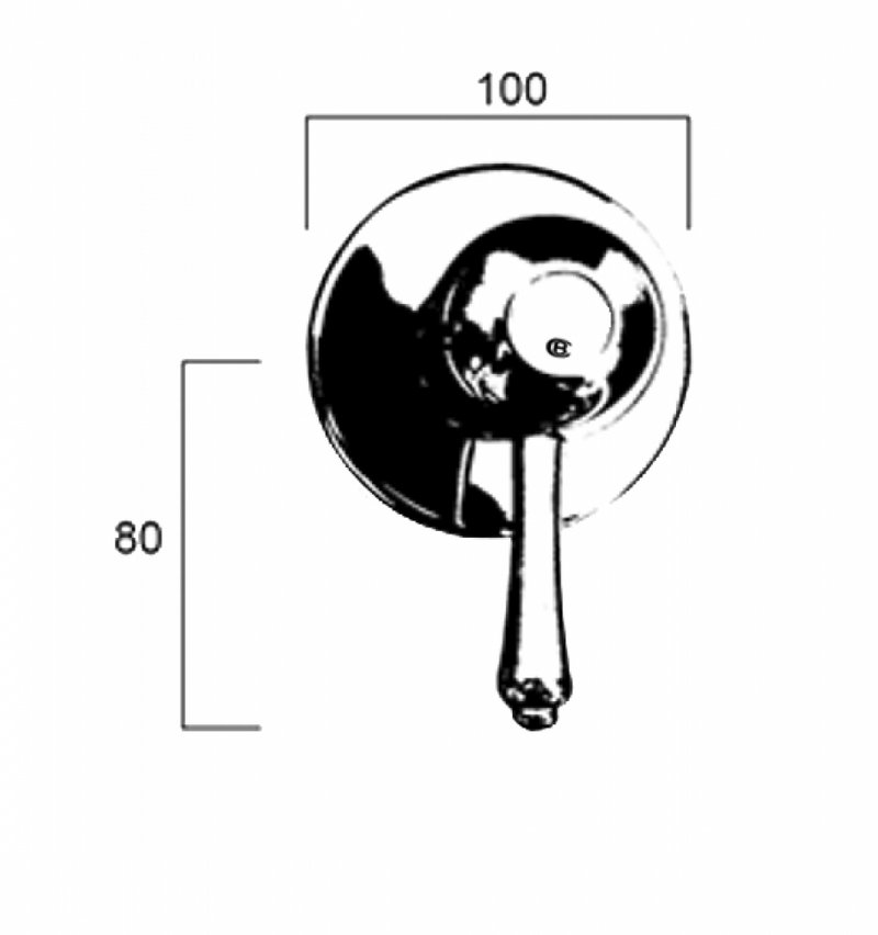 CB Ideal Roulette Lever Wall Mixer