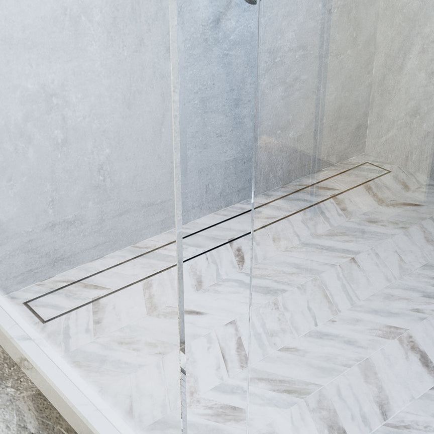 Linsol 1200 Tile Insert Channel Grate Brushed Stainless (7194262175895)