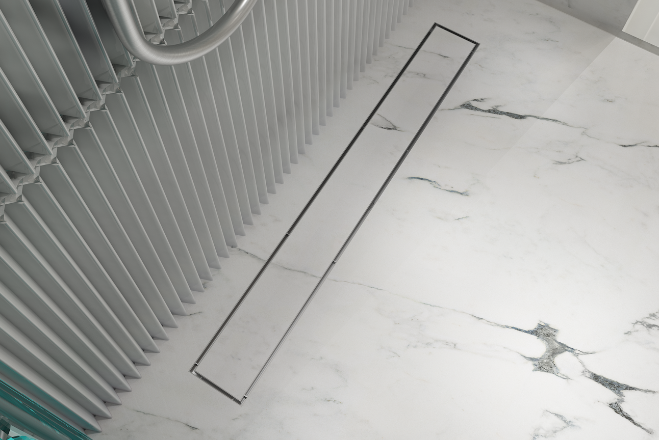Linsol 800 Tile Insert Channel Grate Brushed Stainless (7194352287895)