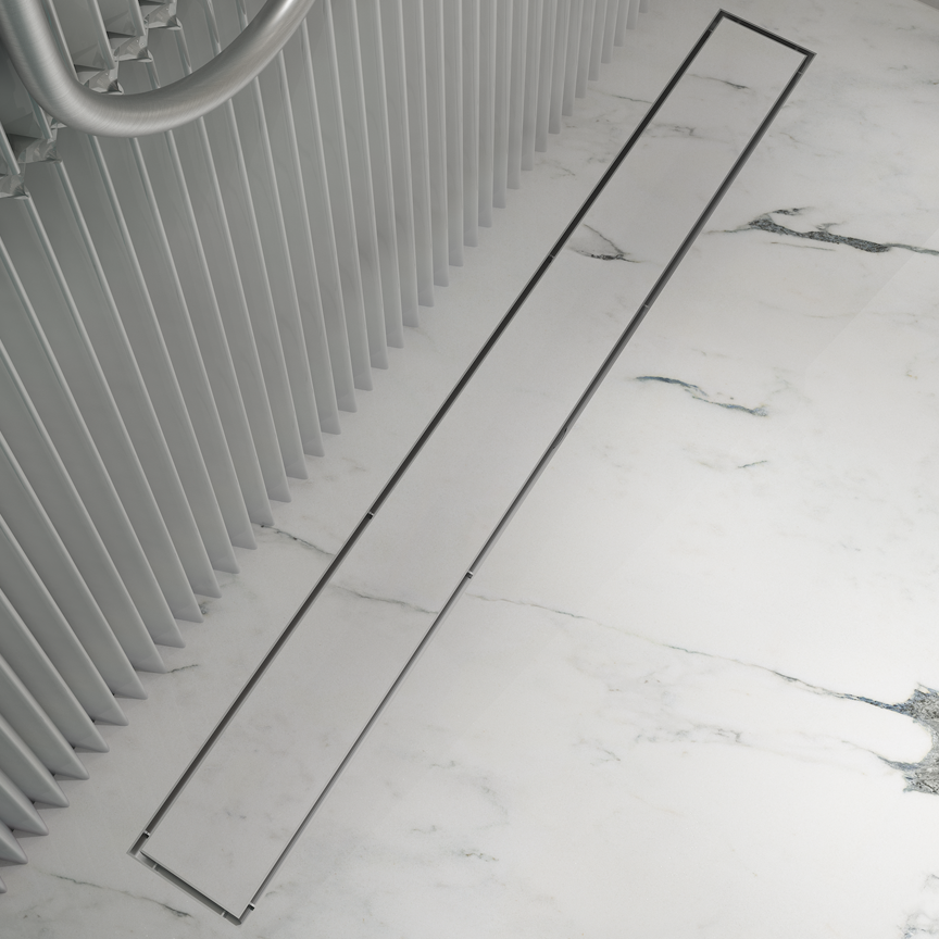 Linsol 900 Tile Insert Channel Grate Brushed Stainless (7196438331543)