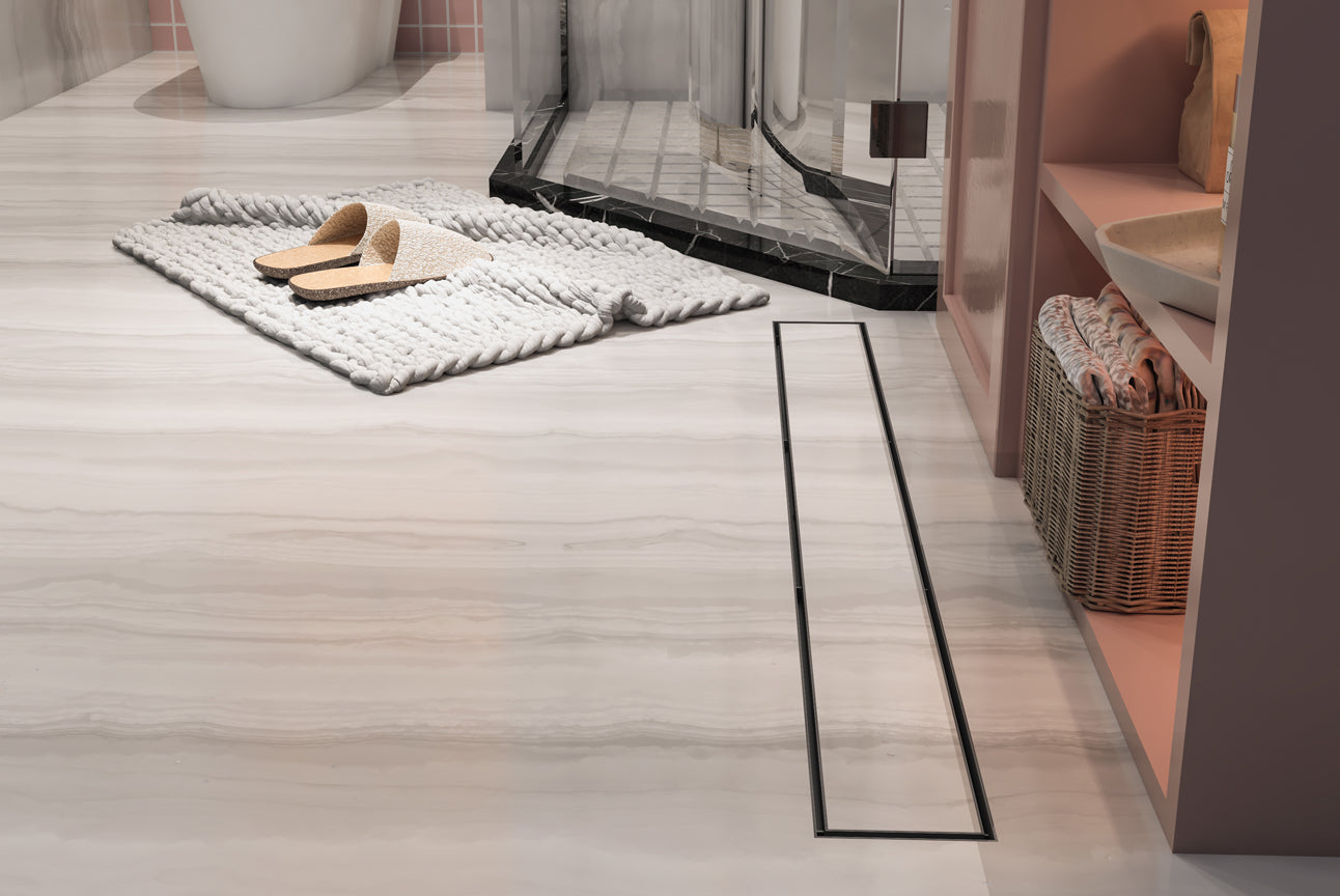 Linsol 900 Tile Insert Channel Grate Matte Black (7196446949527)