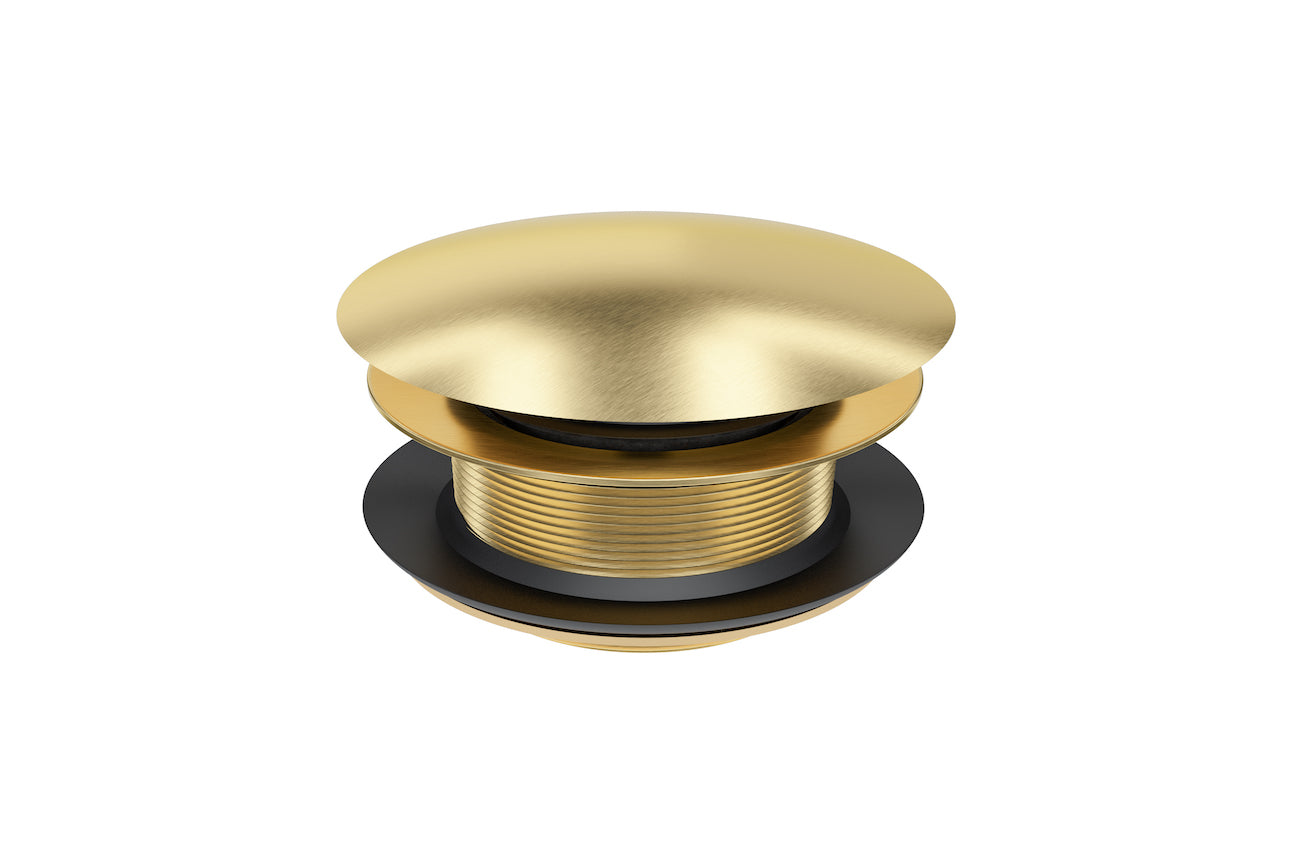 Linsol 40mm Universal Pop-up Bath Plug & Waste Brushed Brass (7193796870295)