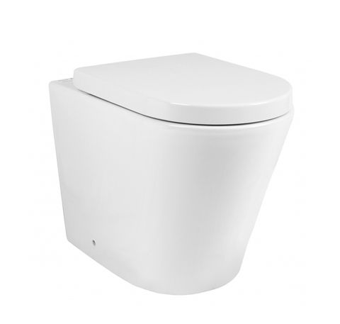 Inspire Gloss White Alzano Hurricane Rimless Wall-Faced Toilet Pan