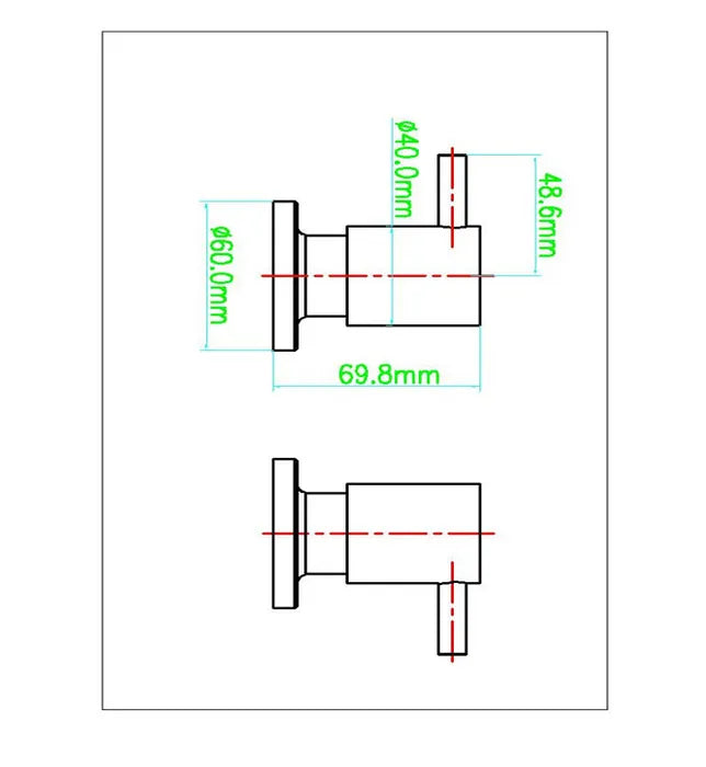 Donii City Mist Wall Top Assemblies Chrome