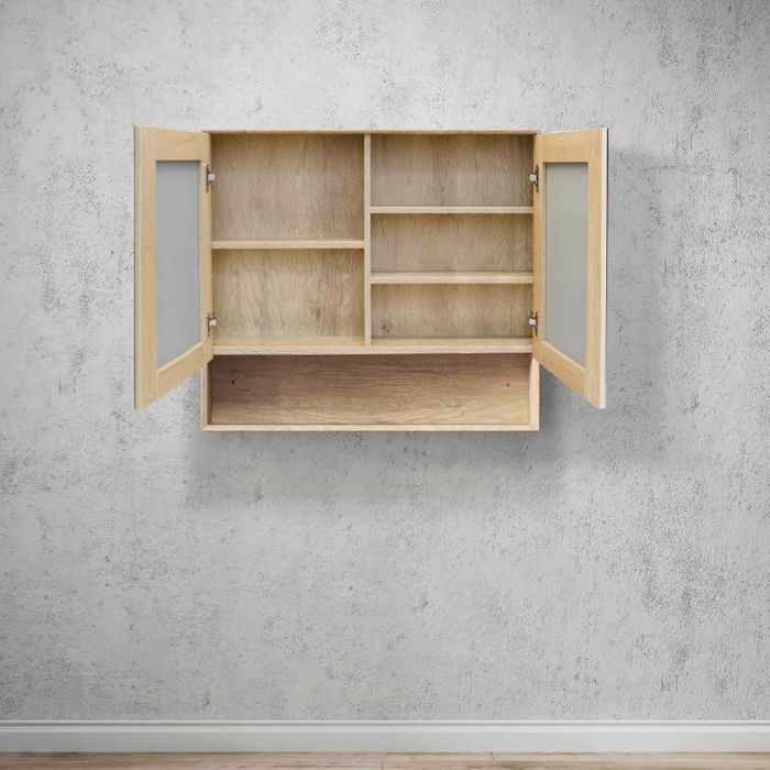 Otti Byron Natural Oak Mirror Cabinet 900mm