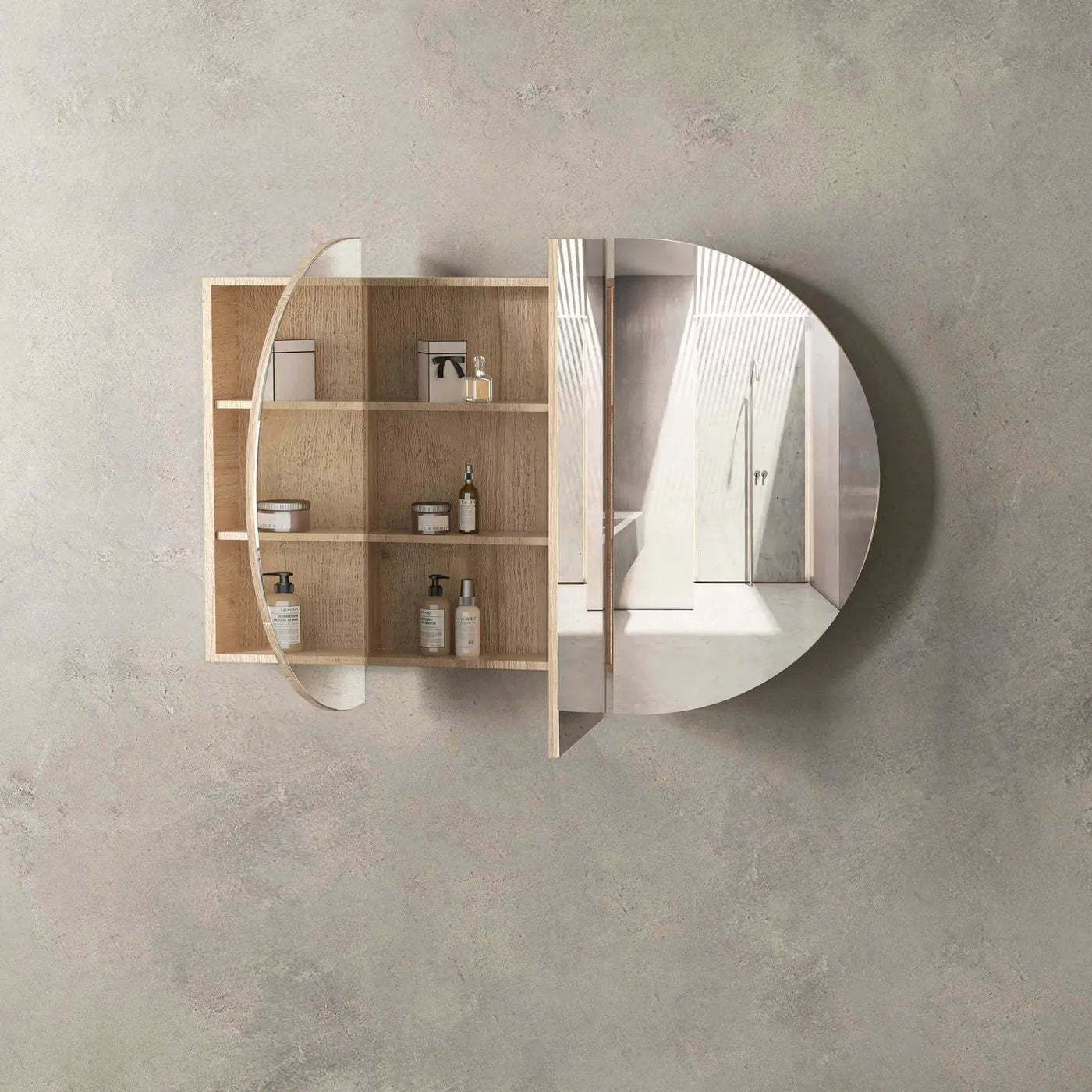 Otti Bondi Mirror Cabinet Natural Oak 1500mm