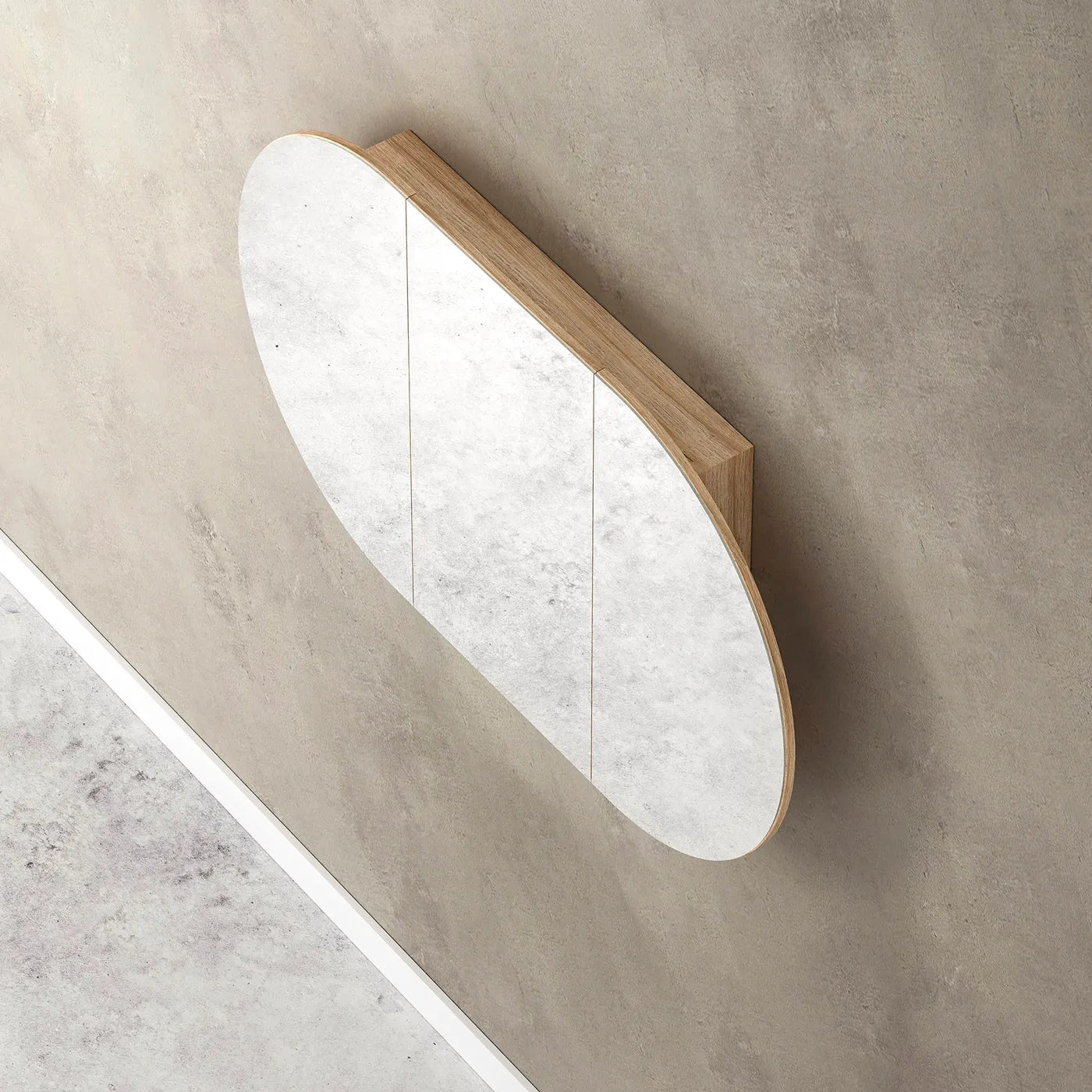 Otti Bondi Mirror Cabinet Natural Oak 1500mm