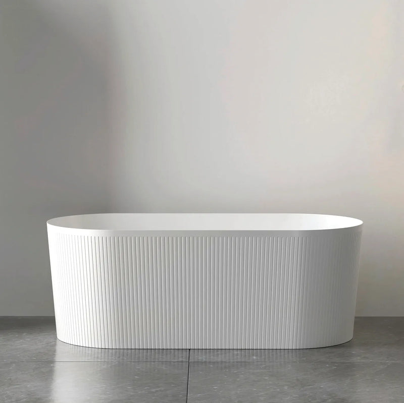 Otti Noosa 1500mm Freestanding Bath Gloss White