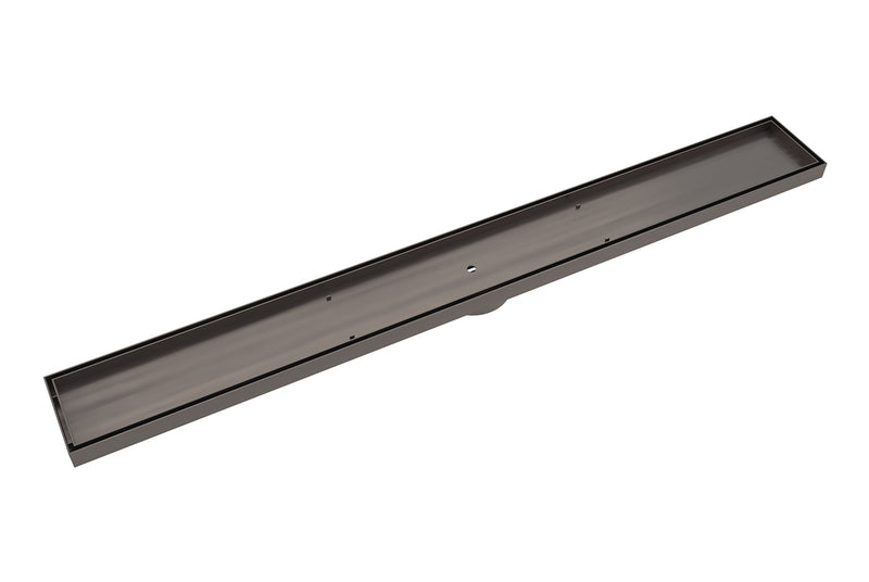 gunmetal 900 Shower Tile Insert Channel Grate 