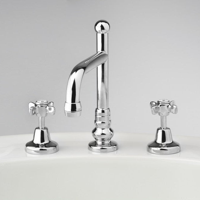CB Ideal Heritage Basin Set with Swivel Victor Outlet