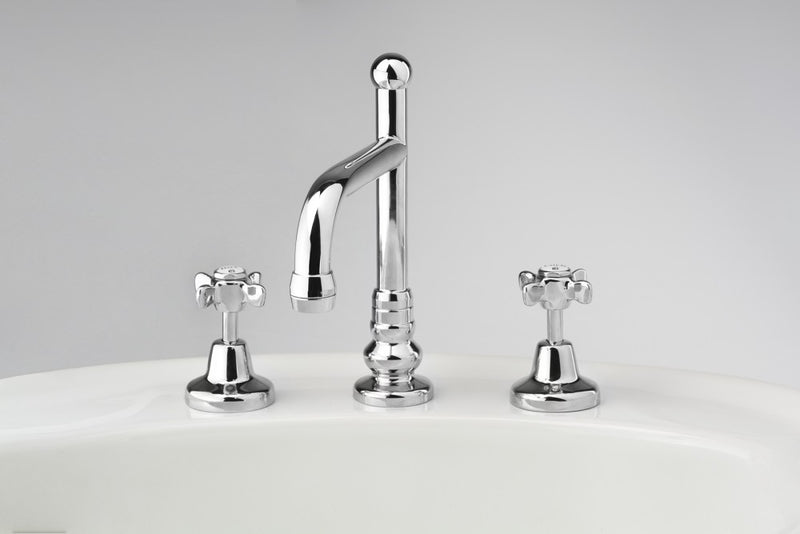 CB Ideal Heritage Basin Set with Swivel Victor Outlet