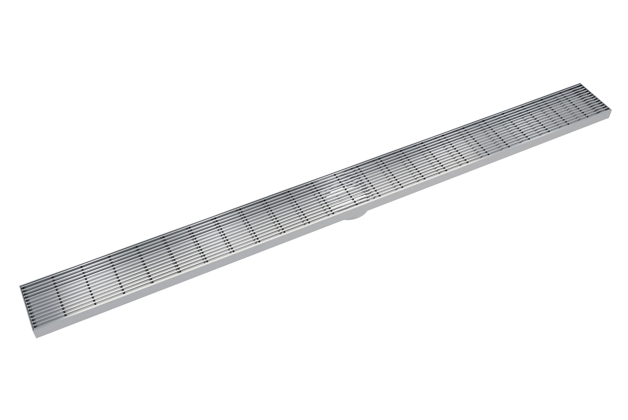 l 1200 Bathroom Shower Heelguard Channel Grate Brushed Nickel