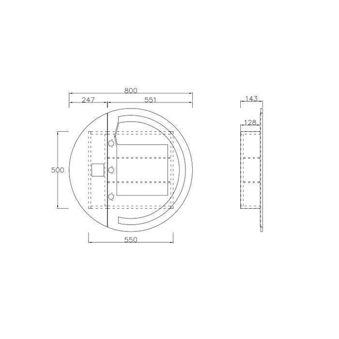 London LED Mirror Cabinet (7177928343703)