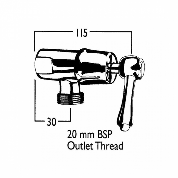 CB Ideal Roulette Lever Washing Machine Cock